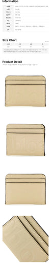 Chloe Logo Engraved Card Holder Sweet Beige 26SS 159676125 [P]