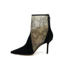 Jimmy Choo Black Suede Women's Boots aa57817 152316947 [P]