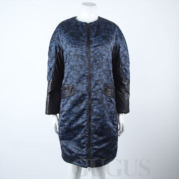 MONCLER Leder-Padded Langjacke 124763