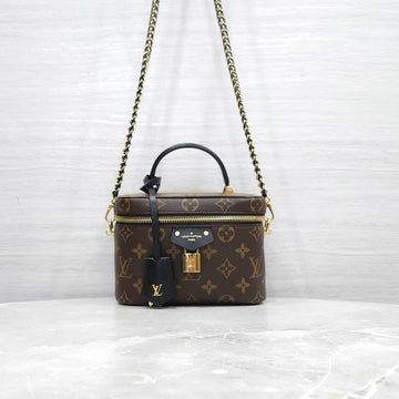 LOUIS VUITTON Monogram Vanity PM Tote Chain Schultertasche M47128 9584 163154689 [P]