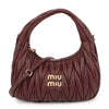 MIU MIU ナパレザー ホーボーバッグ 5BC125-AN88-F0007-OOY 162109725 [P]