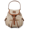 Miu Miu Canvas Leather Backpack 162109637 [P]