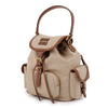Miu Miu Canvas Leather Backpack 162109637 [P]