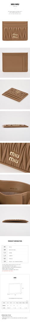 MIU MIU 女性用マテラッセナッパカードケース 153200063 [P]