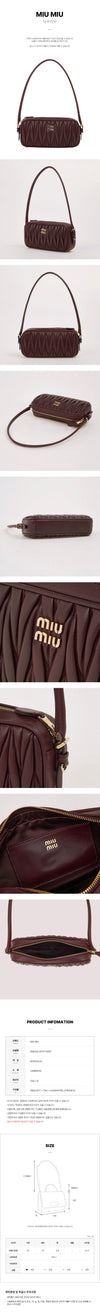 MIU MIU 5NE024 AFPP F0007 FW25 Damen Matelassé Schultertasche 151648274 [P]