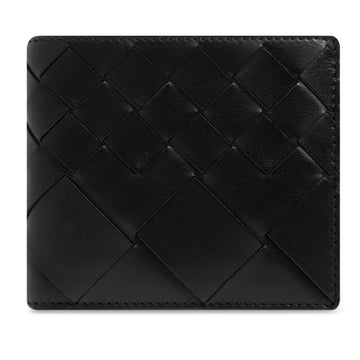 BOTTEGA VENETA イントレチャートウィービング二つ折り財布 ブラック 743211 V3R52 8803 150552965