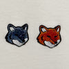 MAISON KITSUNE 25FW Double Bold Fox Head Patch Compo T-Shirt Latte (OM011CFKJ0118 P702) 139719868 [P]