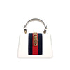 Gucci Ophidia Sylvie Top Handle Two-Way Tote Shoulder Bag Mini White 470270 158667656 [P]