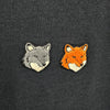 MAISON KITSUNE Double Fox Head Comfort T-Shirt Anthrazit 26SS OM011CFKJ7025 P190 154126965 [P]