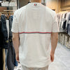 THOM BROWNE Kurzarm-T-Shirt mit Streifen in Weiß (MJS221A J0058 100) 123479219 [P]