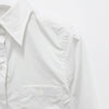 THOM BROWNE Damenhemd mit drei Streifen aus Grogant Popeline 144253592 [P]