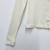 Maison Kitsune Baby Fox Ribbed Cardigan Pure Ecru 154126969 [P]