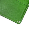 Hermes Celiere H Logo Twill Card Holder Vert Yucca Green 157403457 [P]