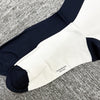 Thom Browne 3-Stripes 4-Bar Thin Mix Classic Mid-Calf Socks Navy White (MAS198F Y3012 979) 132955582 [P]