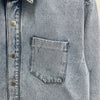 AMI Heart Logo Oversized Denim Shirt Jacket Javel Indigo (UJK253 DE0027 448) 123453161 [P]