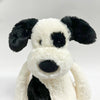JELLYCAT BASHFUL RUFFERTY PUPPY MEDIUM Schwarze und creamy Plüschfigur (BAS3BCPN) 161233090 [P]