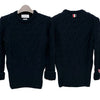THOM BROWNE Kreuzstrick Wollpullover Navy (FKA428A Y1024 415) 123476032 [P]