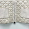 Moncler Geometric Quilted Padded Zip-Up Cardigan White 154740773 [P]