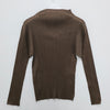 ISSEY MIYAKE Pleats Please New Colorful Basic 4 Top Brown 158680592 [P]