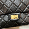 CHANEL 2.55 Vintage Gold Large Flap Bag Shoulder Bag Black (A37587 VG BK) 123529550 [P]