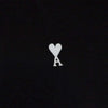 AMI Heart Logo Black T-Shirt 155006007 [P]