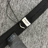 SAINT LAURENT Monogram Seide schmaler Krawatte Schwarz (1060) 157338776 [P]