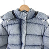 Miu Miu Washing Denim Hood Back Logo Down Jacket Blue 38 160755466 [P]