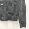 THOM BROWNE Damen Cardigans mit diagonaler Armspange aus Merinowolle in Mittengrau 139893157 [P]