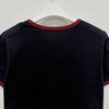 Moncler Embroidered Logo Cotton T-Shirt Blue 152602396 [P]