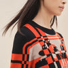 Hermes Brides de Gala Tartan Motif Long Sleeve Pullover Sweater H3H2620DD2Q36 53726529 [P]