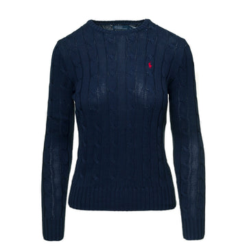 Polo Ralph Lauren Women's Red Pony Embroidered Knit Navy 211891640 002 151499969