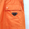 Prada Orange Triangle Logo Nylon Shorts M SPH157 9446 163159646 [P]
