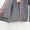 THOM BROWNE ウール カシミア コットン ループ バッグ ワーク ジャケット ライト グレー 36 5972 163158879 [P]