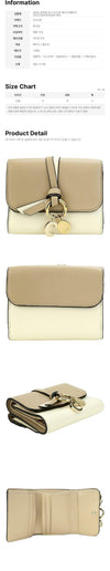 Chloe Alphabet Logo Bi-Fold Wallet Beige Yellow CHC23AP945K84 96J 159676141 [P]