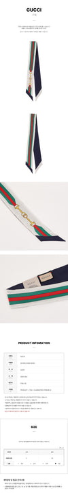 Gucci Interlocking G Horsebit Silk Scarf 155107088 [P]