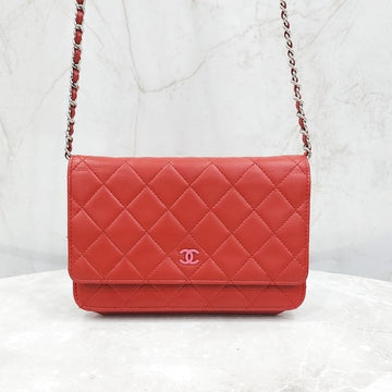CHANEL Lambskin WOC Chain Crossbody Bag 4652 163156227 [P]