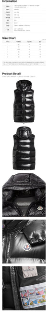 Moncler BORMES Logo Patch Padded Vest Black 1A002 60 68950 999 160647222 [P]