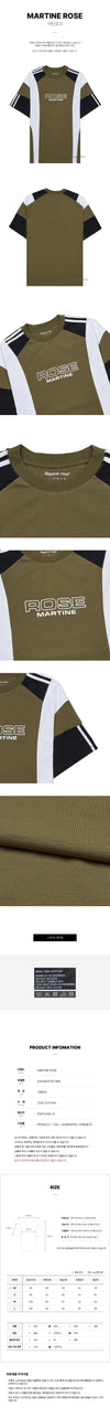 MARTINE ROSE Übergröße Paneel T-Shirt 128305555 [P]