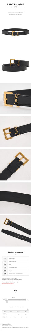 SAINT LAURENT Damengürtel mit Schnalle 634437 DTI0W 1000 FW25 152233320 [P]
