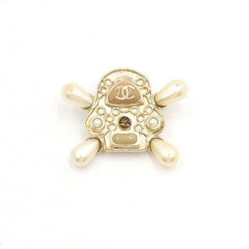 CHANEL Vintage Gold CC Byzantin Perle Broche 16 Saison 152900656