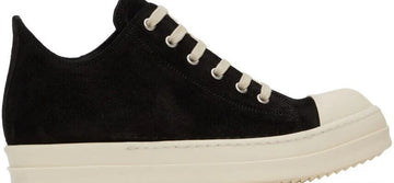 RICK OWENS スウェード ロー スニーカー リックン ブラックミルク RU02B2891 LCC 911 35525632