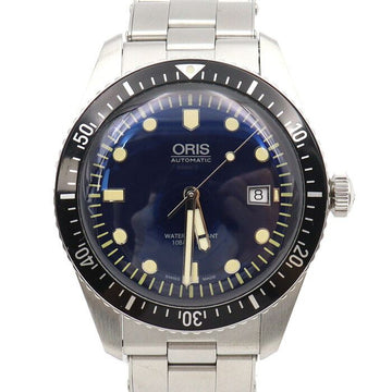 Oris 01 733 7720 4055 Divers Sixty-Five Deep Blue 42MM Steel Men's Watch aa49777 152888609