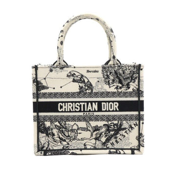 Dior Black Latte Two-Tone Toile de Jouy Zodiac Book Tote Small Tote Bag 26 AA50366 152892563