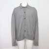 AMI Grey Merino Wool High Neck Cardigan for Men UKC042 152899111 [P]