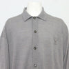 AMI Grey Merino Wool High Neck Cardigan for Men UKC042 152899111 [P]