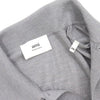 AMI Grey Merino Wool High Neck Cardigan for Men UKC042 152899111 [P]