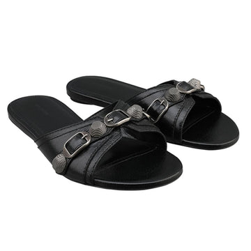 BALENCIAGA カゴル フラット サンダル ブラック 746568 WAD4E 1081 63689659