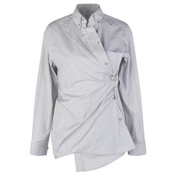 BALENCIAGA Damen Sicherheitsnadel Popeline Hemd 704459 TYB18 1400 42767793