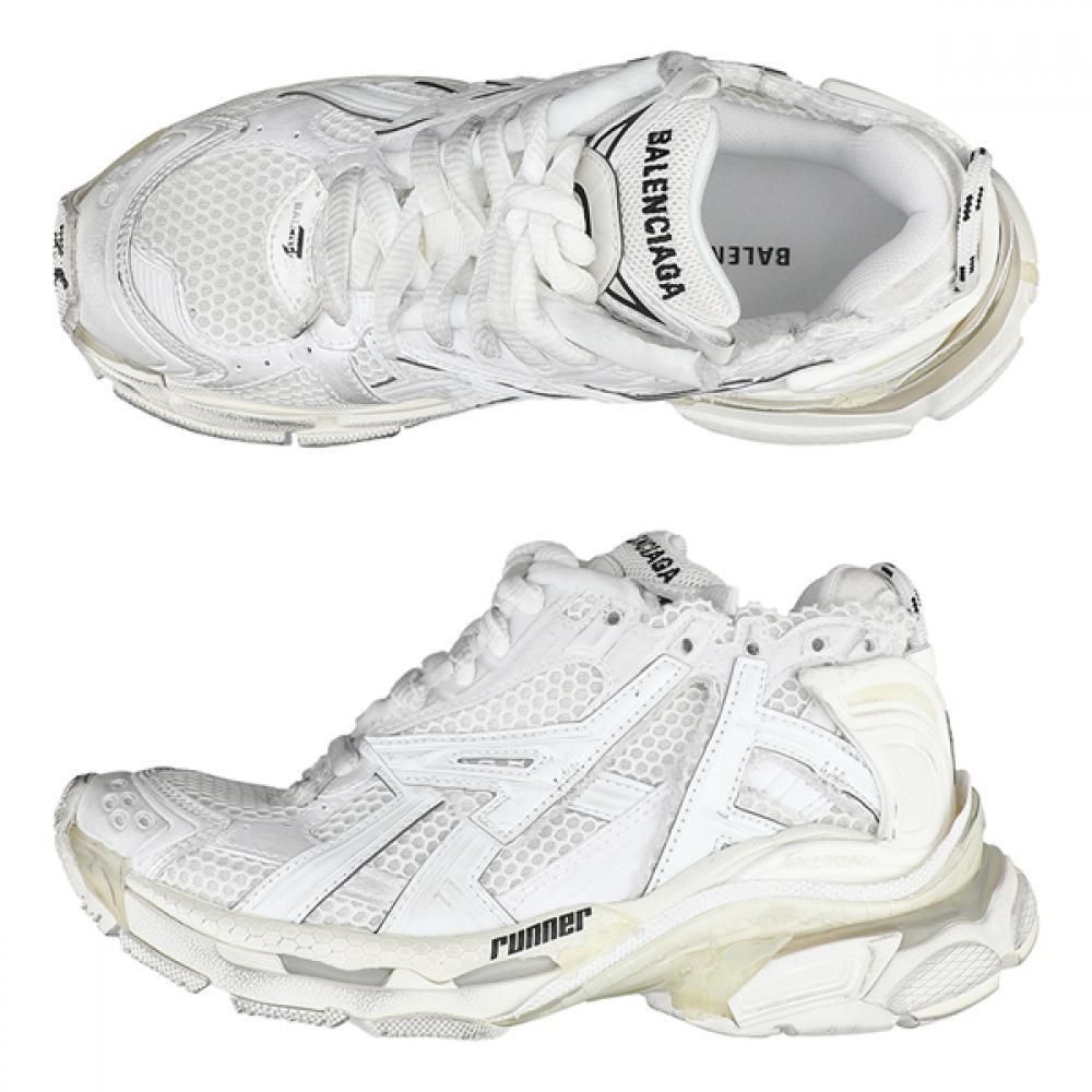 Balenciaga Women's Runner Sneakers White 677402 W3RB1 9000