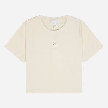 Maison Kitsune 5S Baby Fox Women Cropped Short Sleeve T-Shirt Marvel MW00105KJ0008 0134 131443980